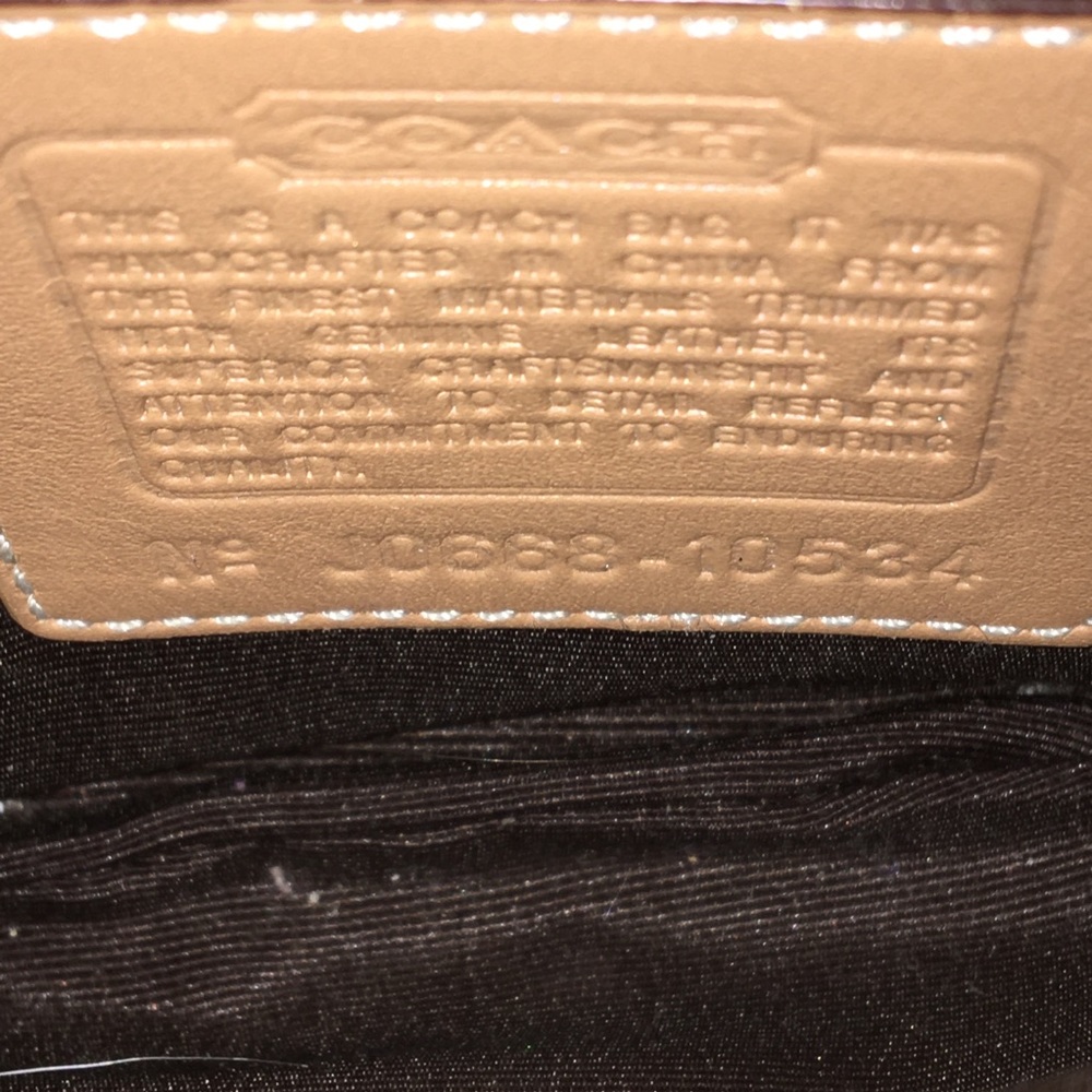 Coach Small Jacquard Signature Bag W/Gold Hardware - Picture 7 of 8